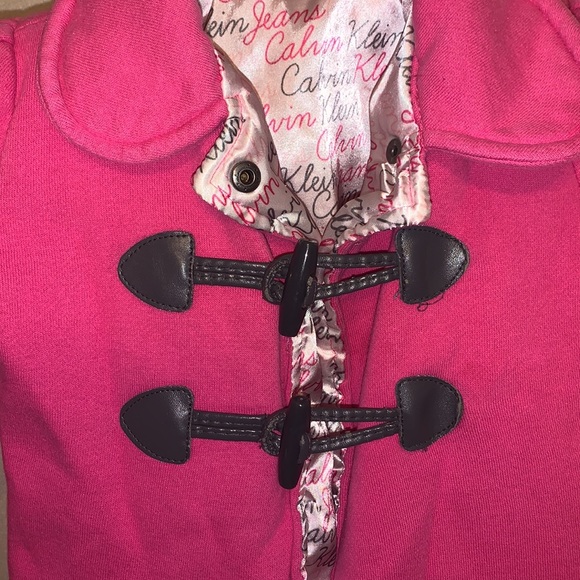 Calvin Klein Jeans Girls 5 Tab Puff Sleeve Jacket - Picture 4 of 5